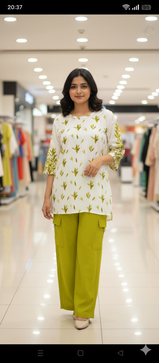 A0294-Stylish Shirt With Cargo Trouser 2pc