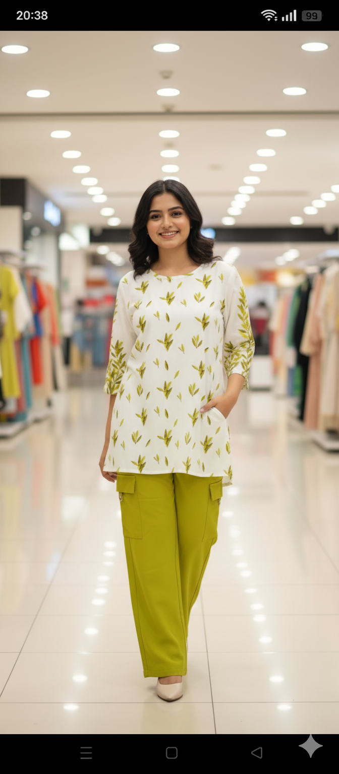 A0294-Stylish Shirt With Cargo Trouser 2pc