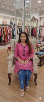 A0181-Cage Working Top With Plazo Pent 2pc