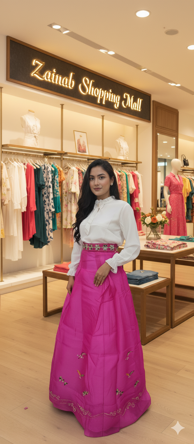 A0253-Stylish Skirt Shirt 2pc