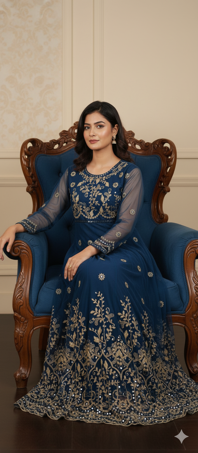 Stylish Sequence Single Maxi