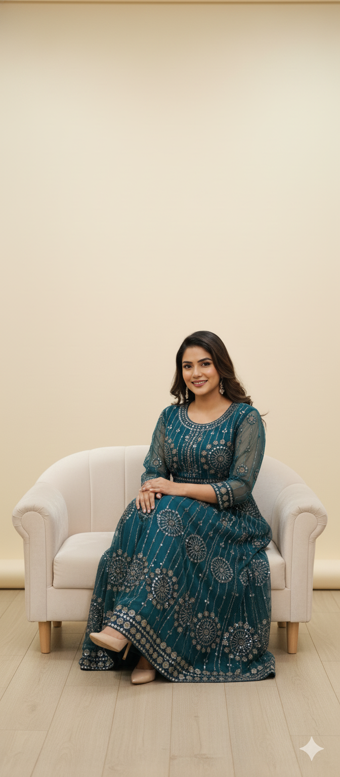 Stylish Sequence Single Maxi