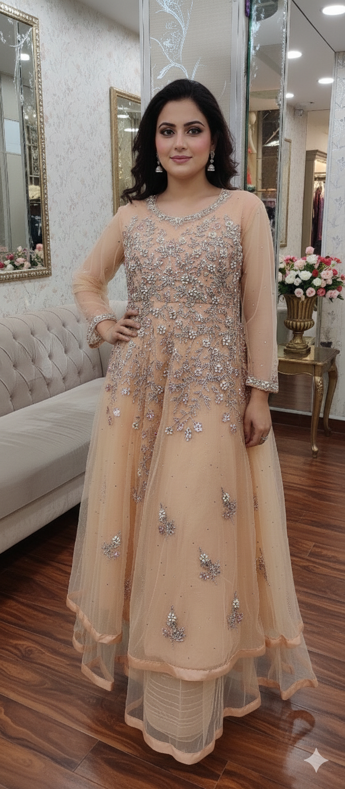 Handmade Working Single Net Maxi