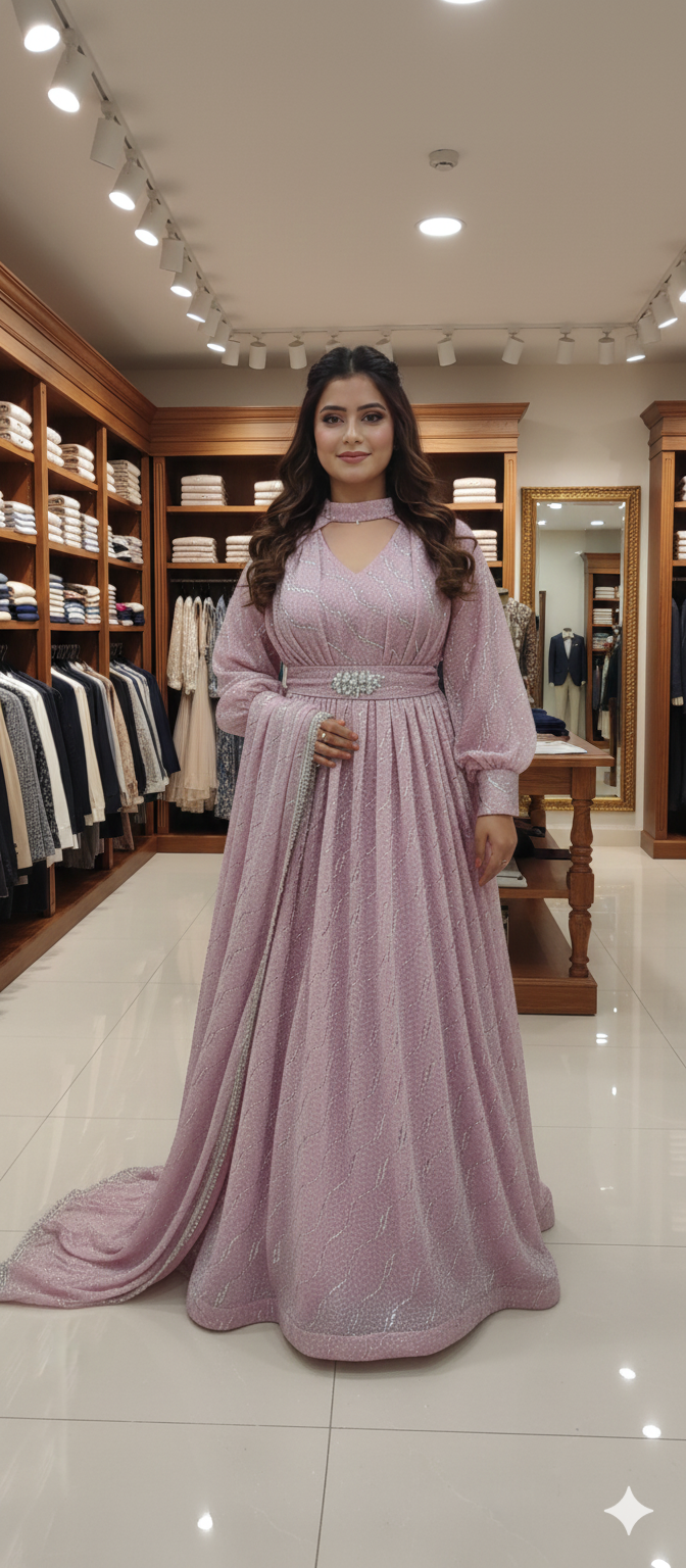 Stylish Moon Light Maxi 5pc