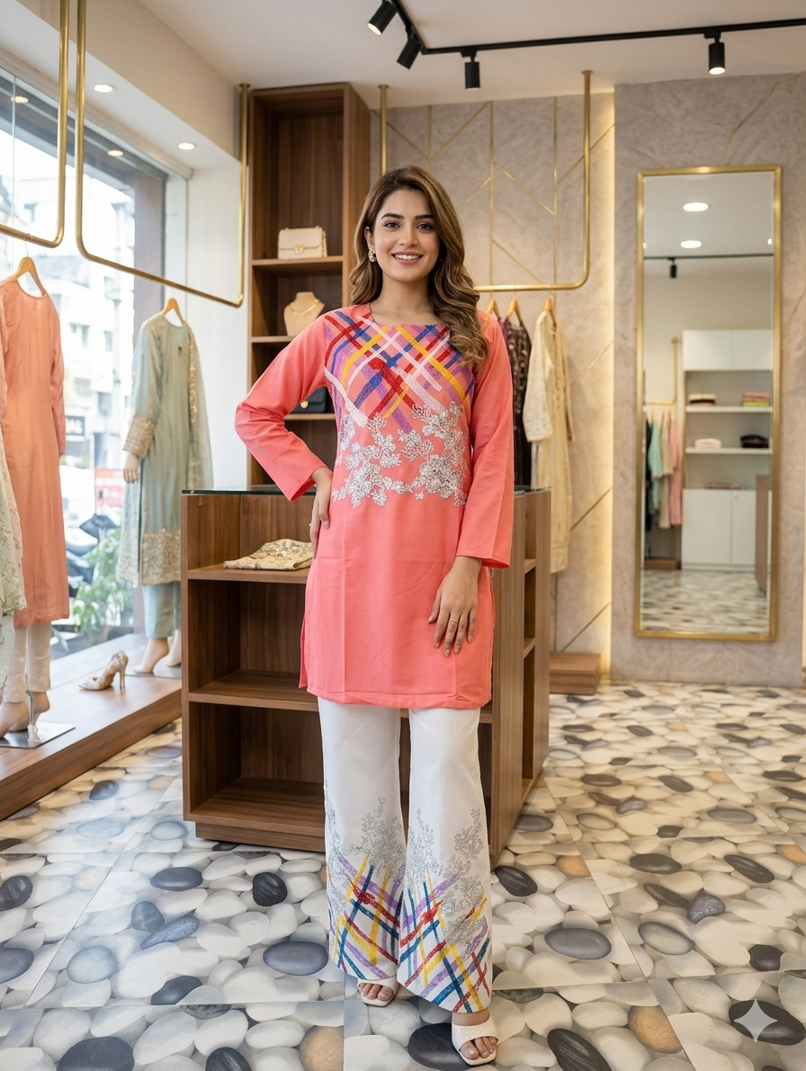 Stylish Multi Trouser 2pc