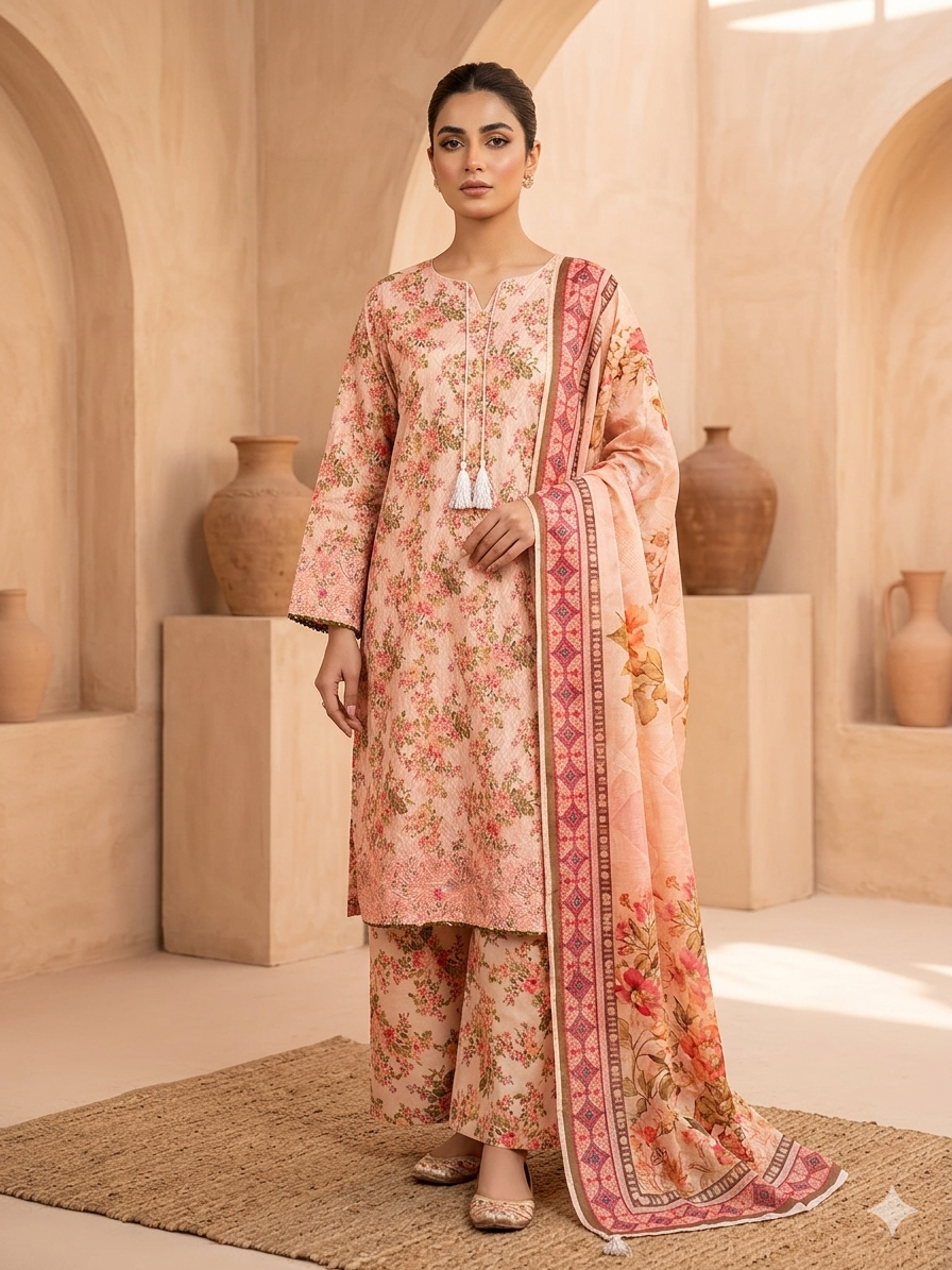 Stylish printed 3pc