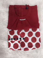 A0025- Grip Shirr Plazo 2pc