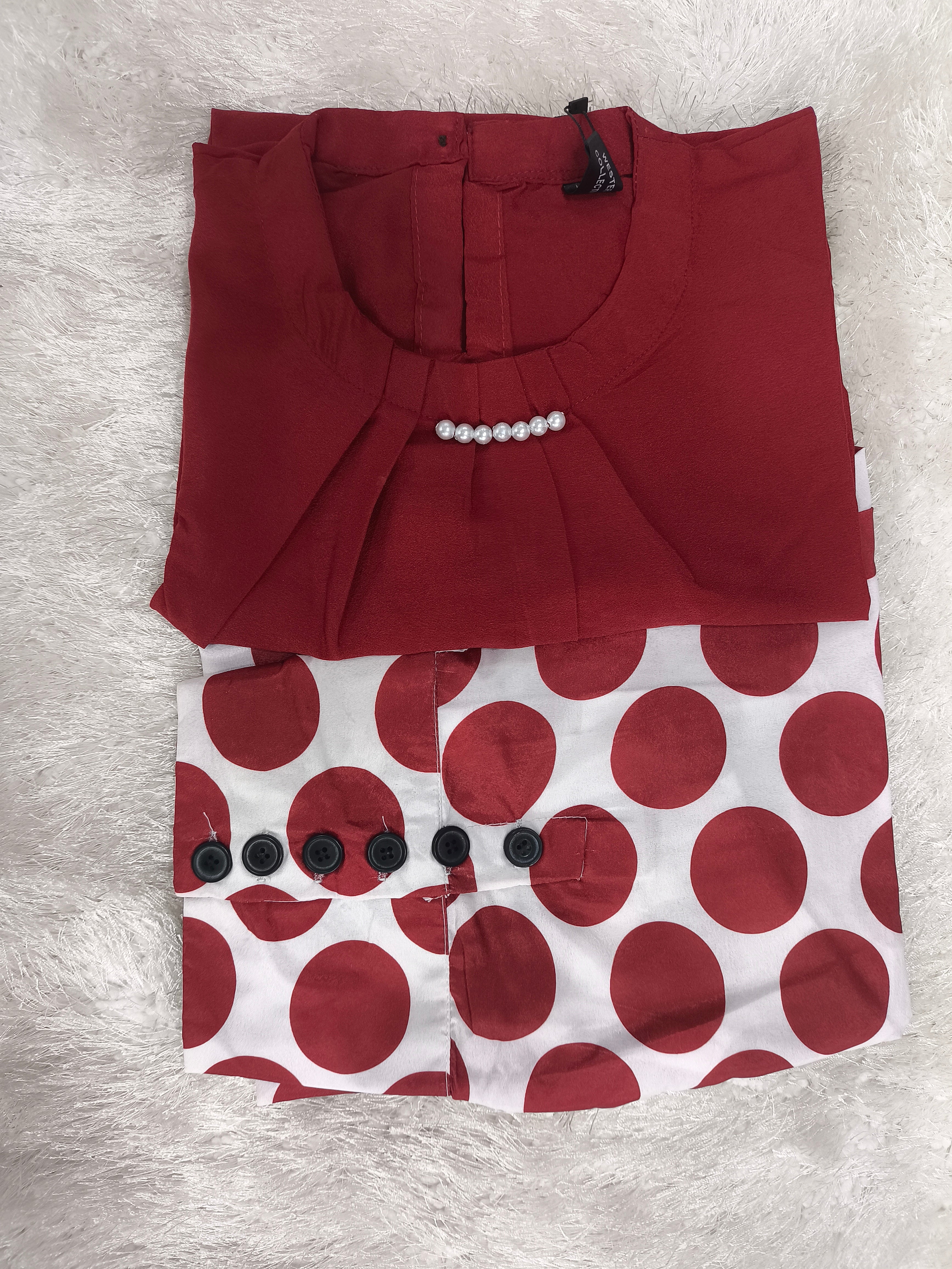 A0025- Grip Shirr Plazo 2pc