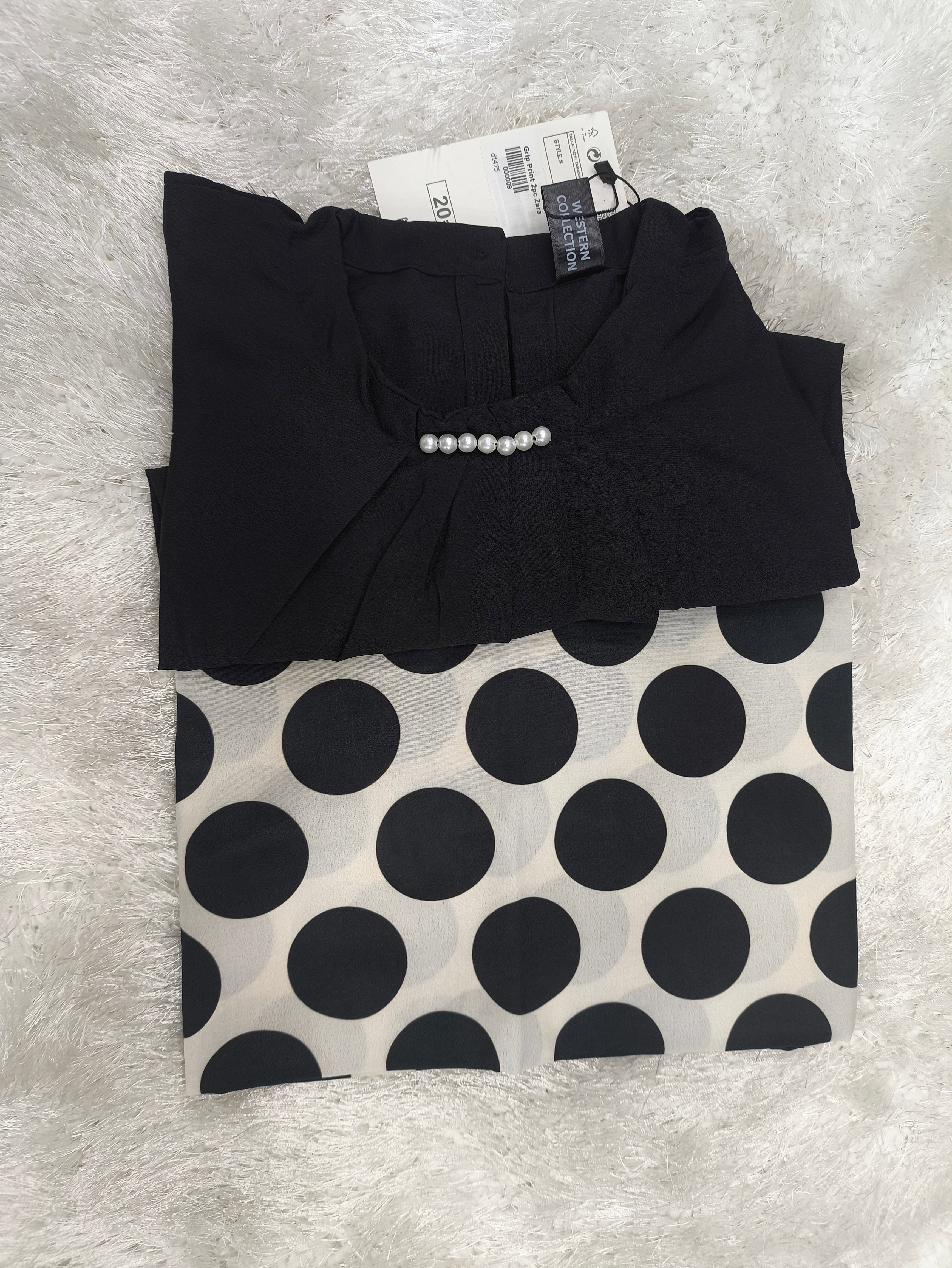 A0025- Grip Shirr Plazo 2pc