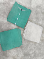 A0037-Casual Shirt Trouser With White Working Dopata 3pc