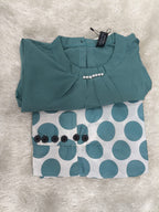 A0025- Grip Shirr Plazo 2pc