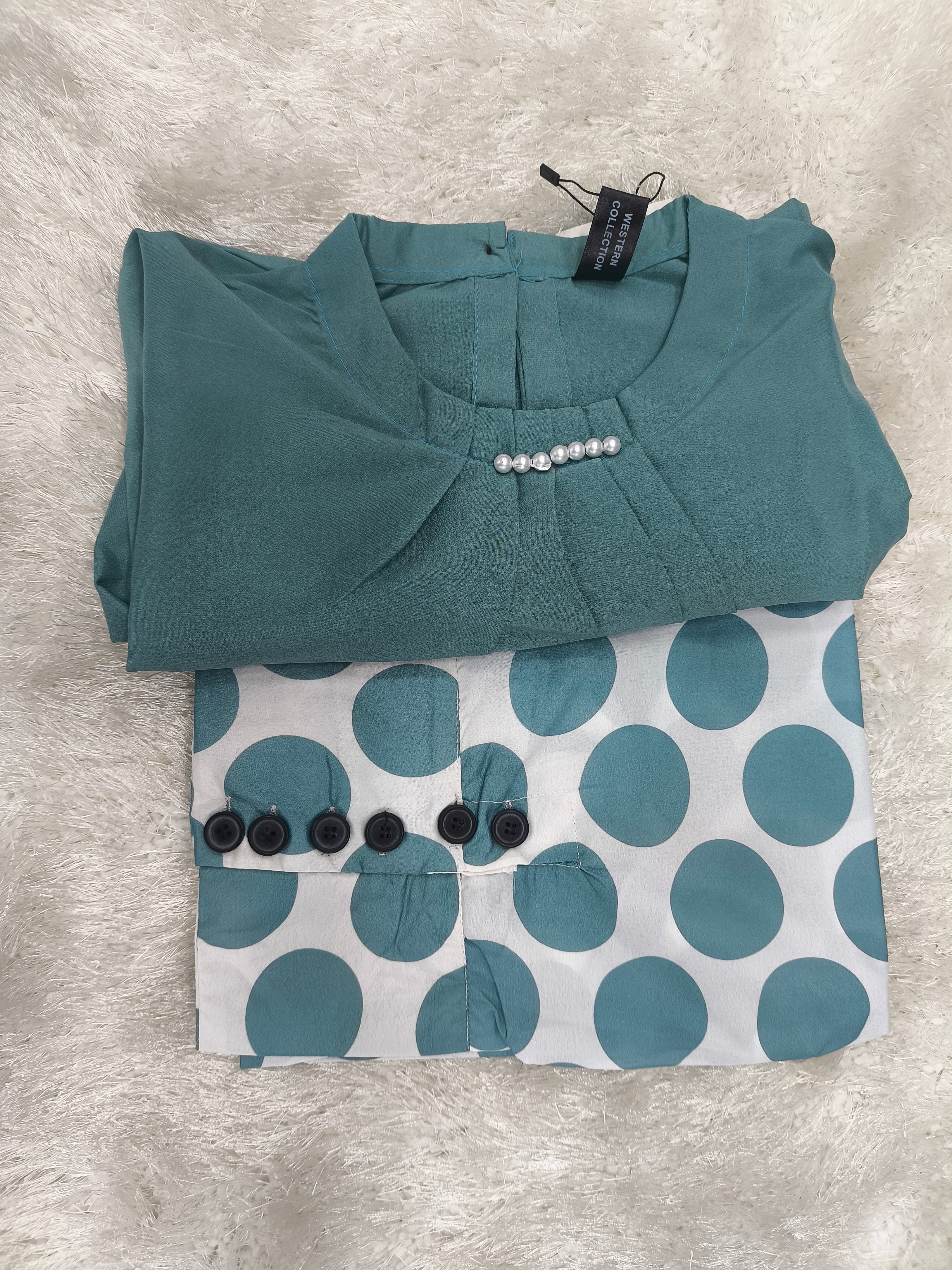 A0025- Grip Shirr Plazo 2pc