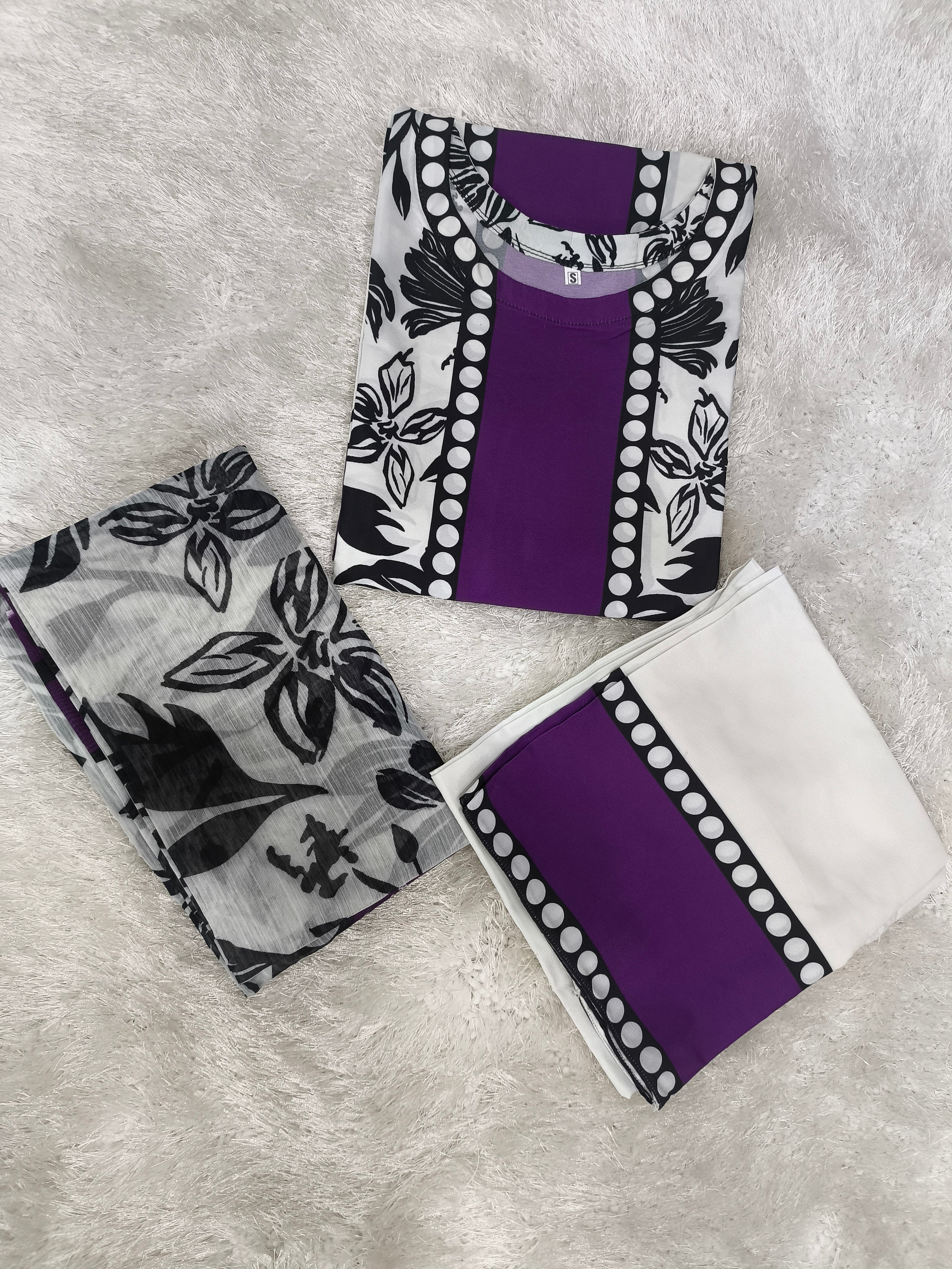 A0280-Stylish Grip Print 3pc