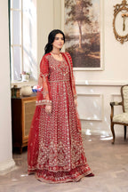 BRIDAL Full HandMade Working Open Gown Maxi 3pc