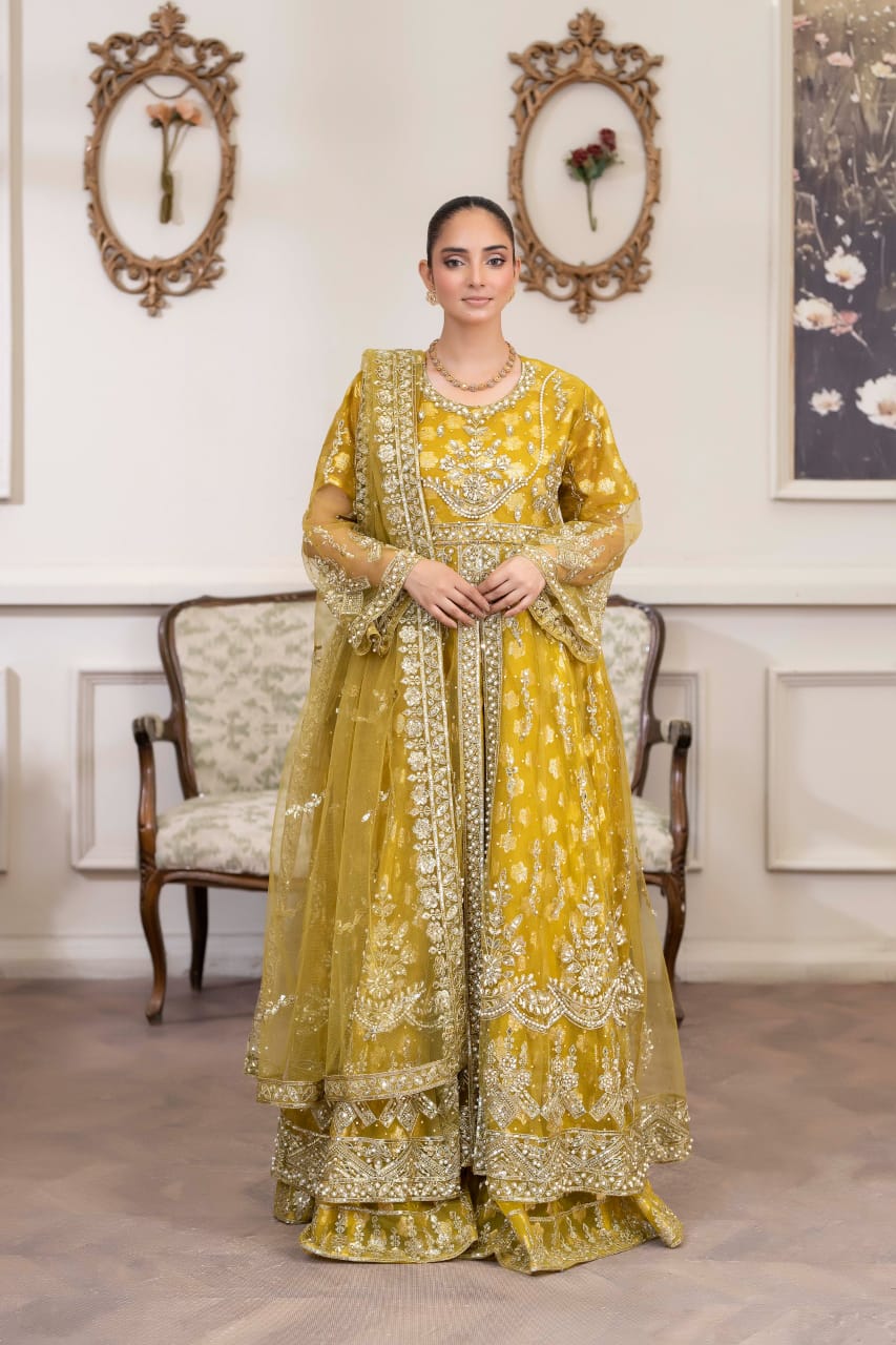 Open Style Havi Bridal Handmade Working Maxi 3pc