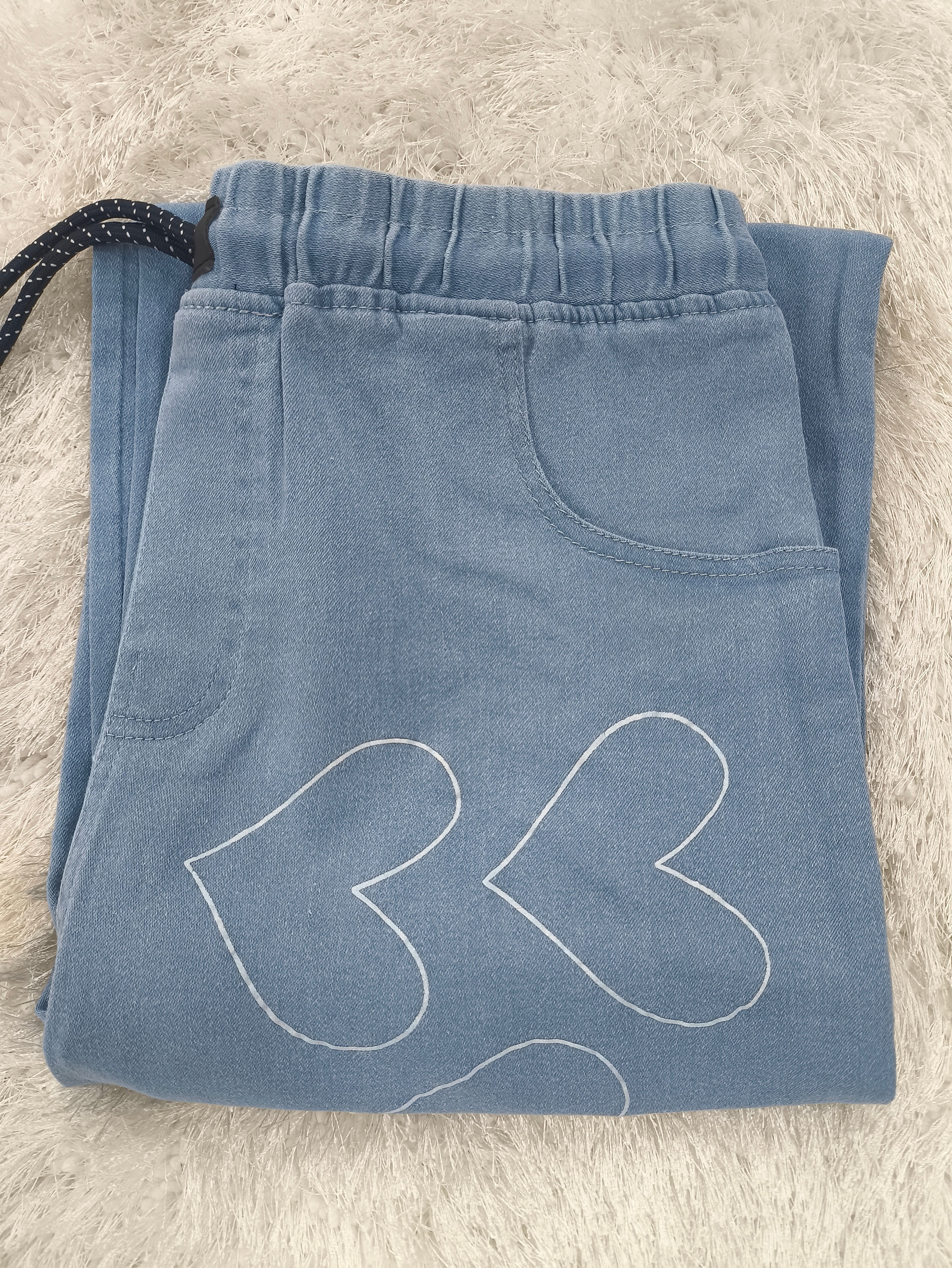 Heart Style Plazo Jeans