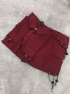 A0290- Stylish Pocket Shirt Cargo Trouser 2pc