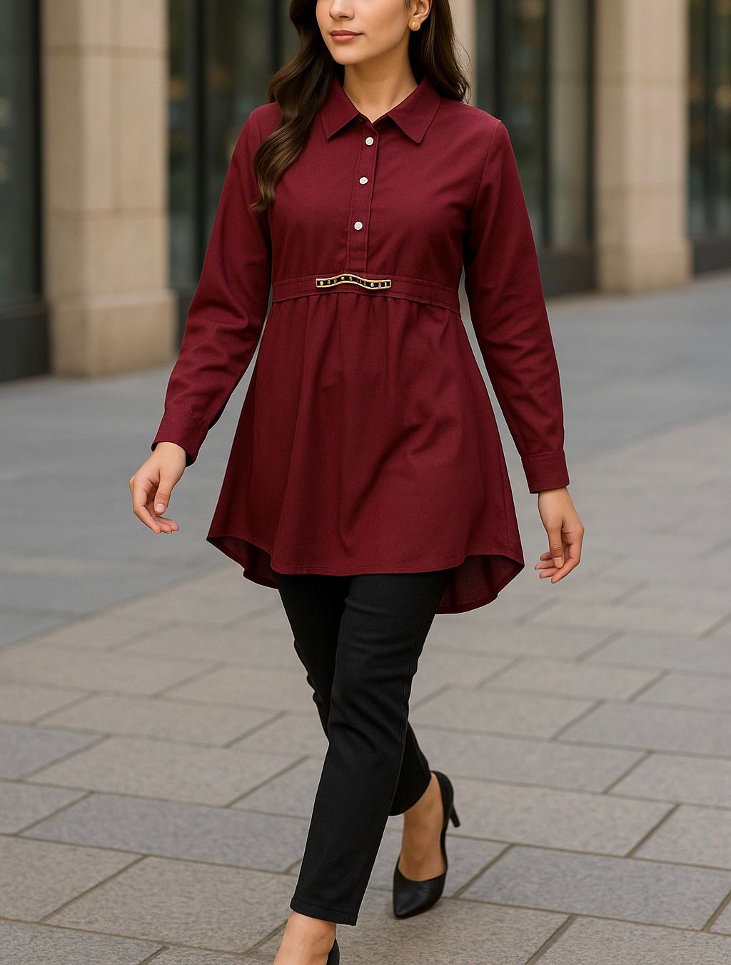 A0292-Umb Frock With Cargo 2pc