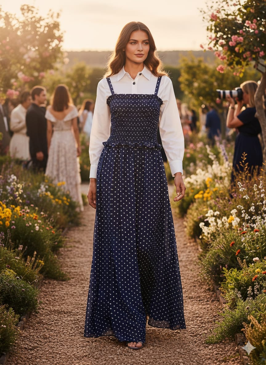 A0287-lastic Romper Kurti Maxi 2pc