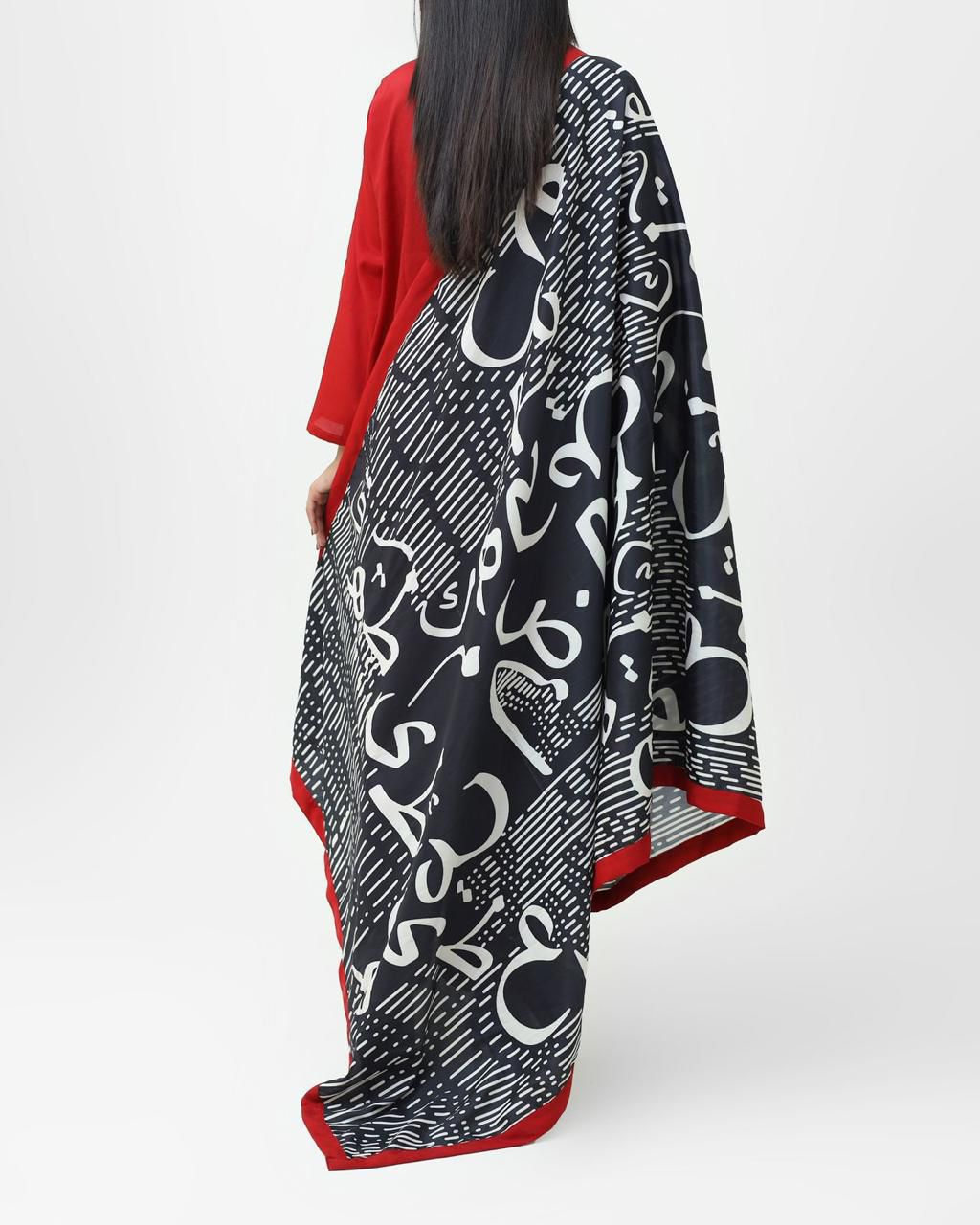 A0040- Stylish Grip Long Shirt With Cylogeaphy Dopata 3pc