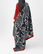 A0040- Stylish Grip Long Shirt With Cylogeaphy Dopata 3pc