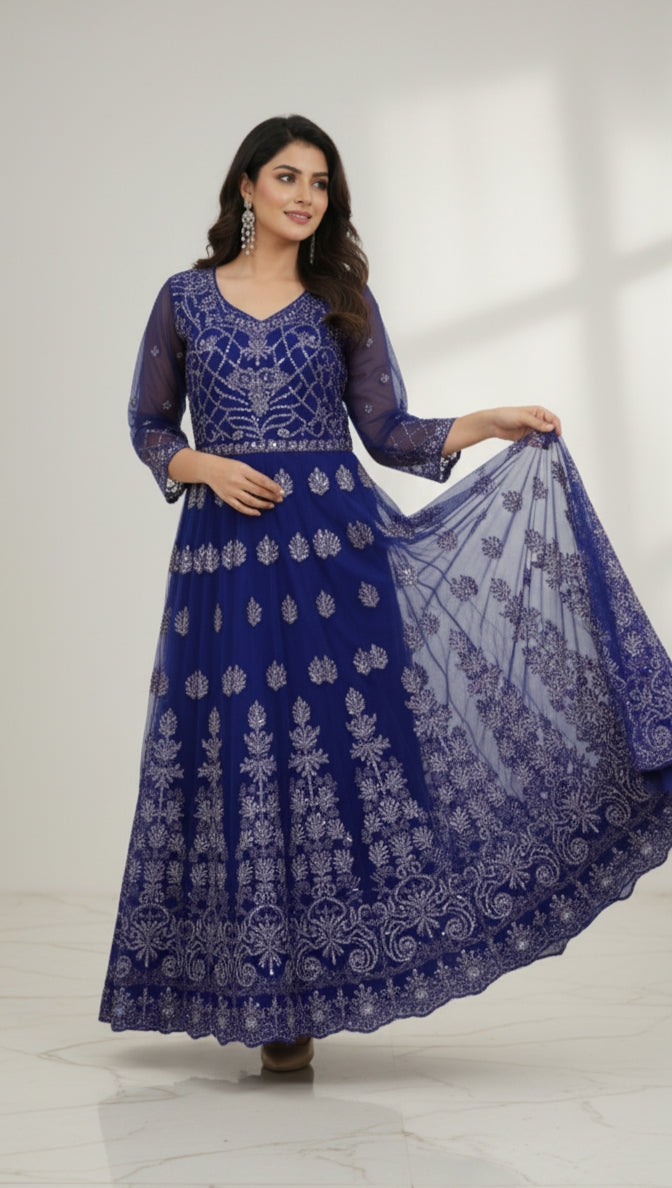 Stylish Net  Single Maxi