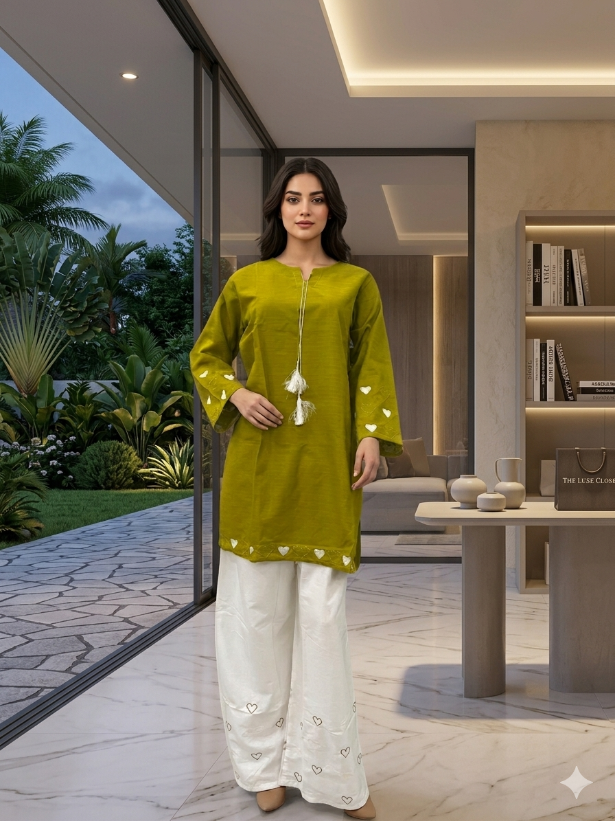 Stylish heart Trouser 2pc