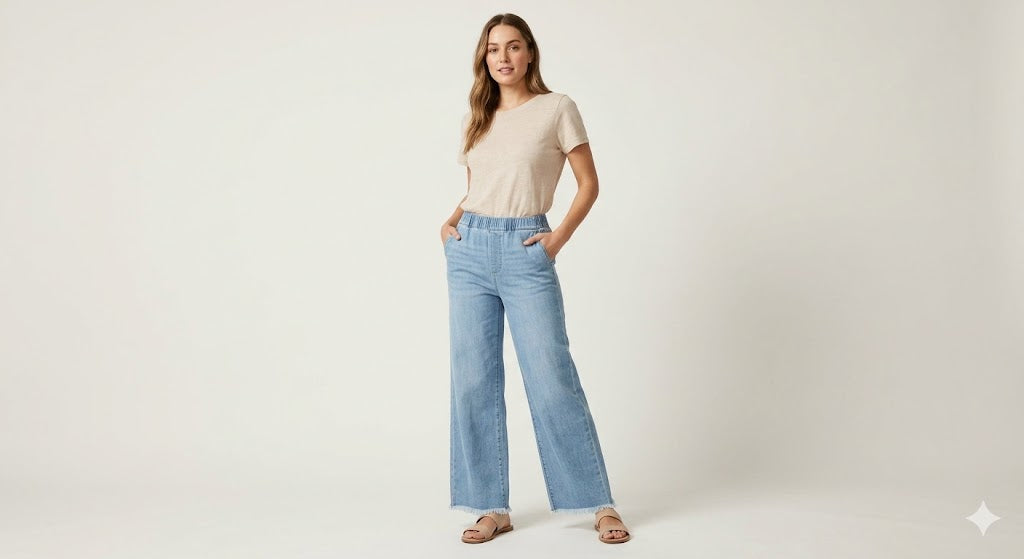 Sky blue jeans