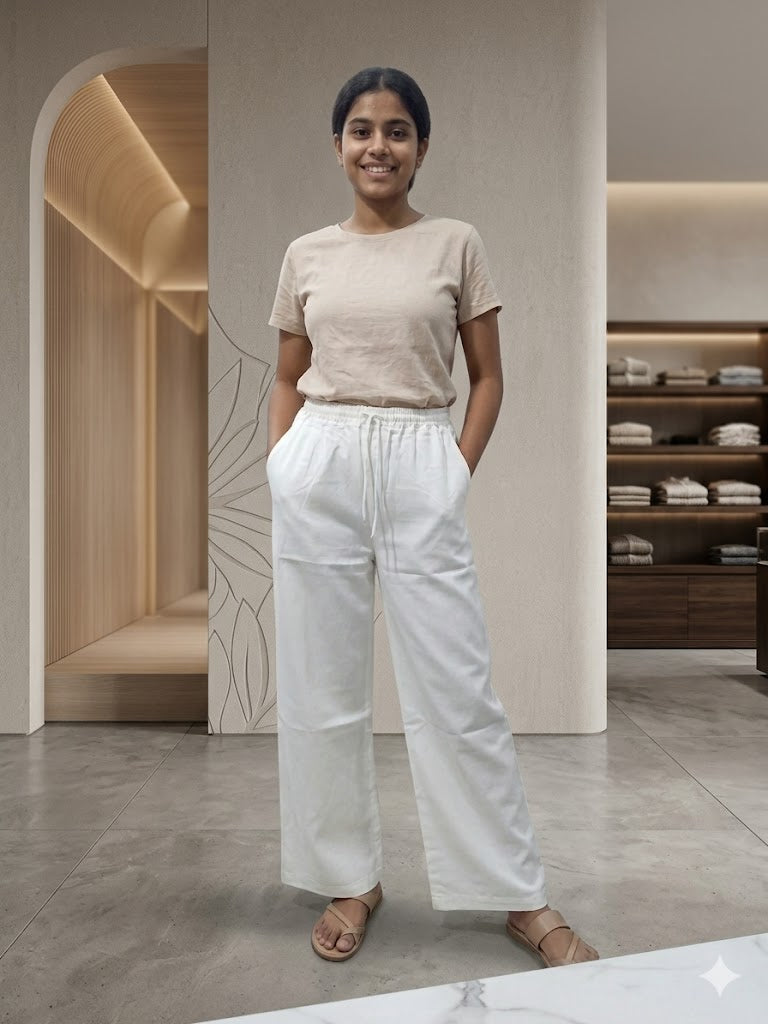 Simple white jeans