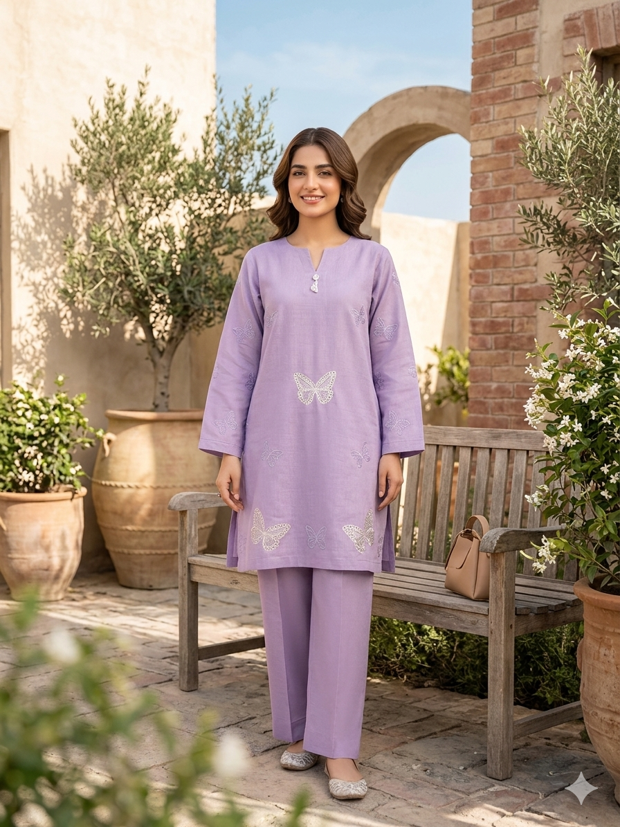 Butterfly self cotton 2pc