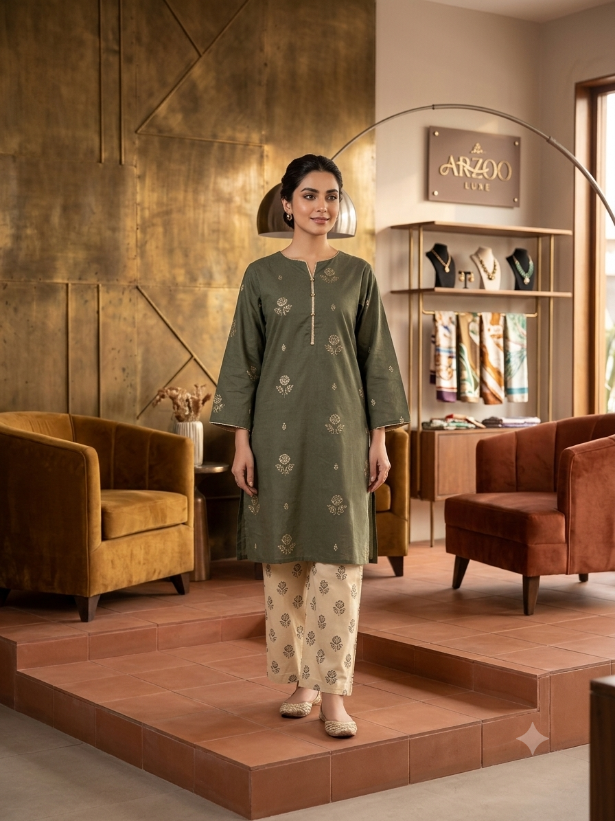 Stylish embroidered work 2pc