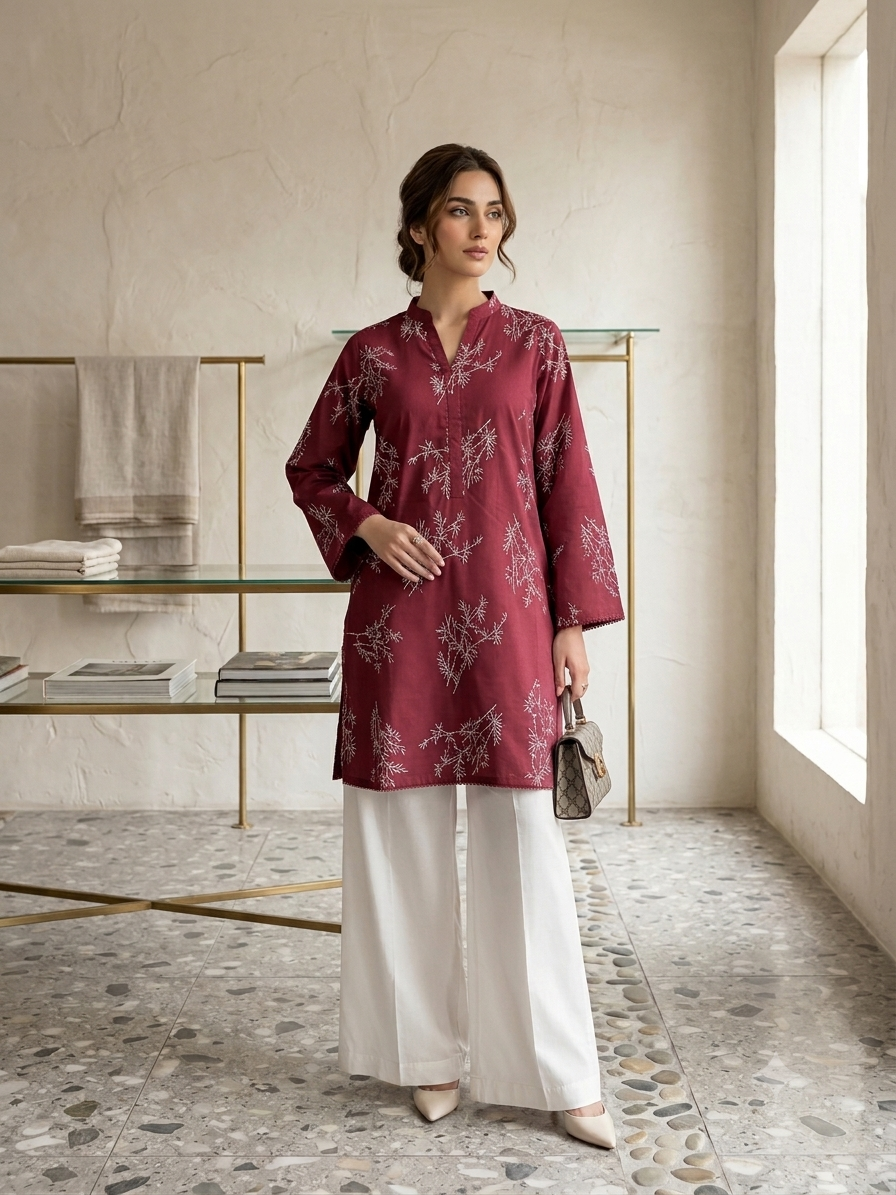 New printed shirt furshi 2pc
