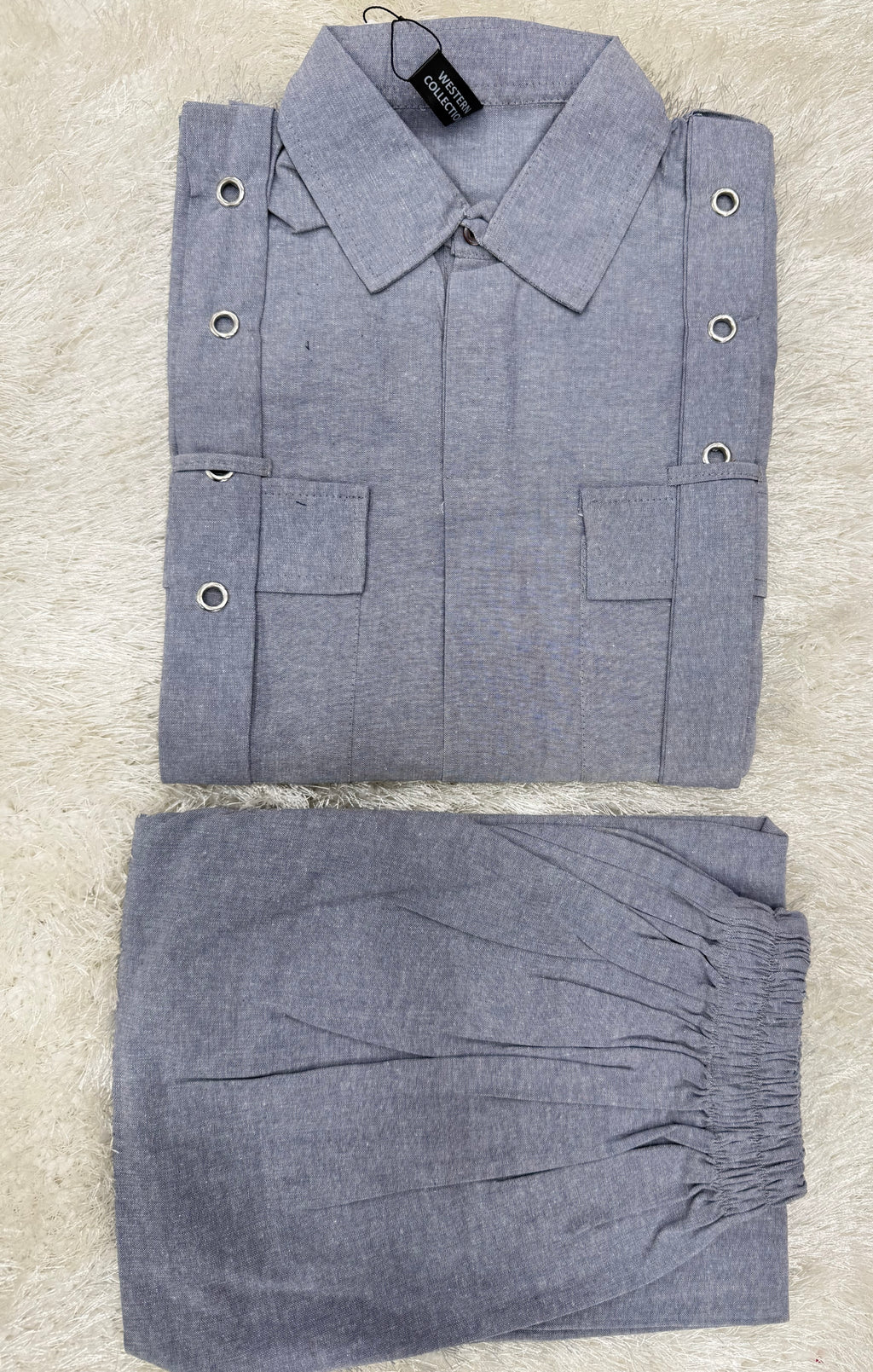 A0004-West Denim Jeans 2pc