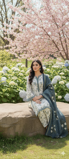 BinSaeed Khadar Shirt With Wool Shal 3pc