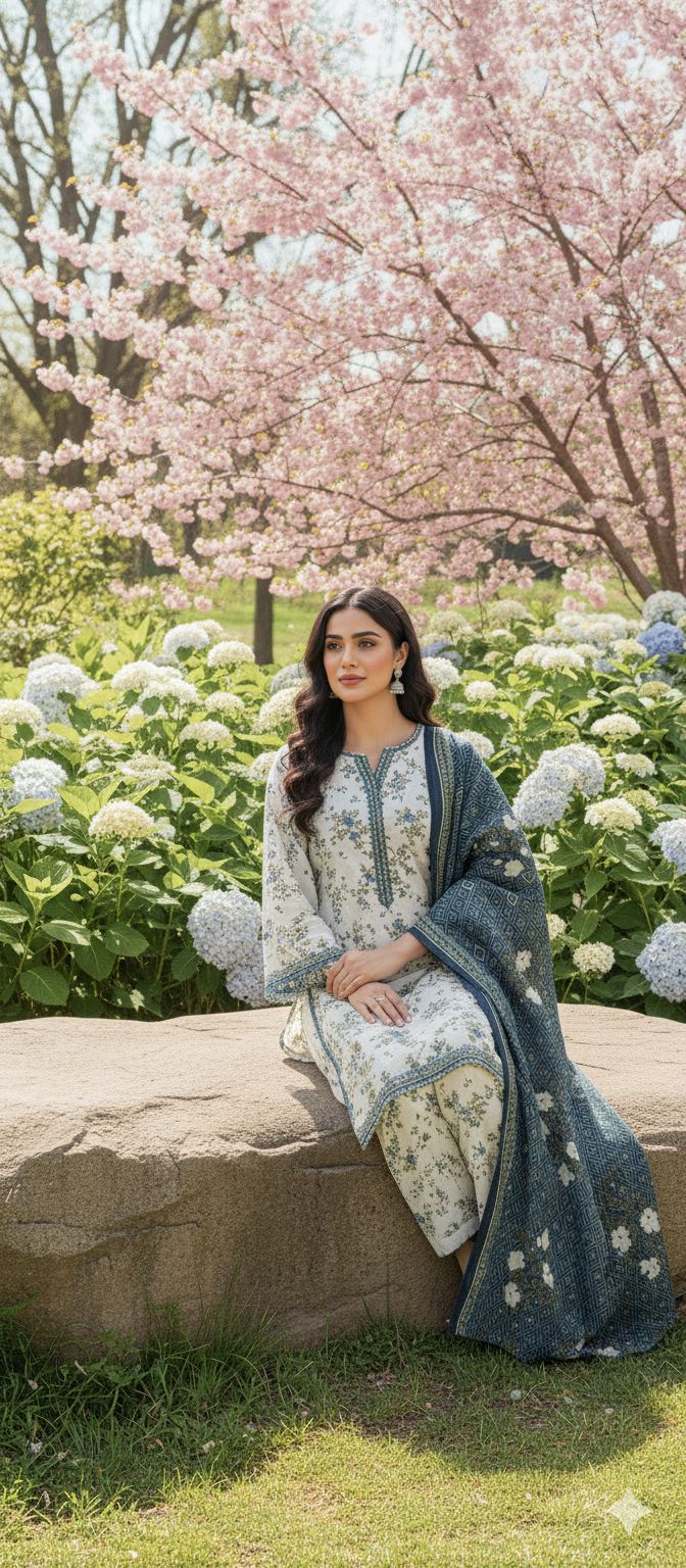 BinSaeed Khadar Shirt With Wool Shal 3pc