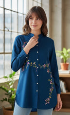 Stylish Multi Embroidery Single Shirt
