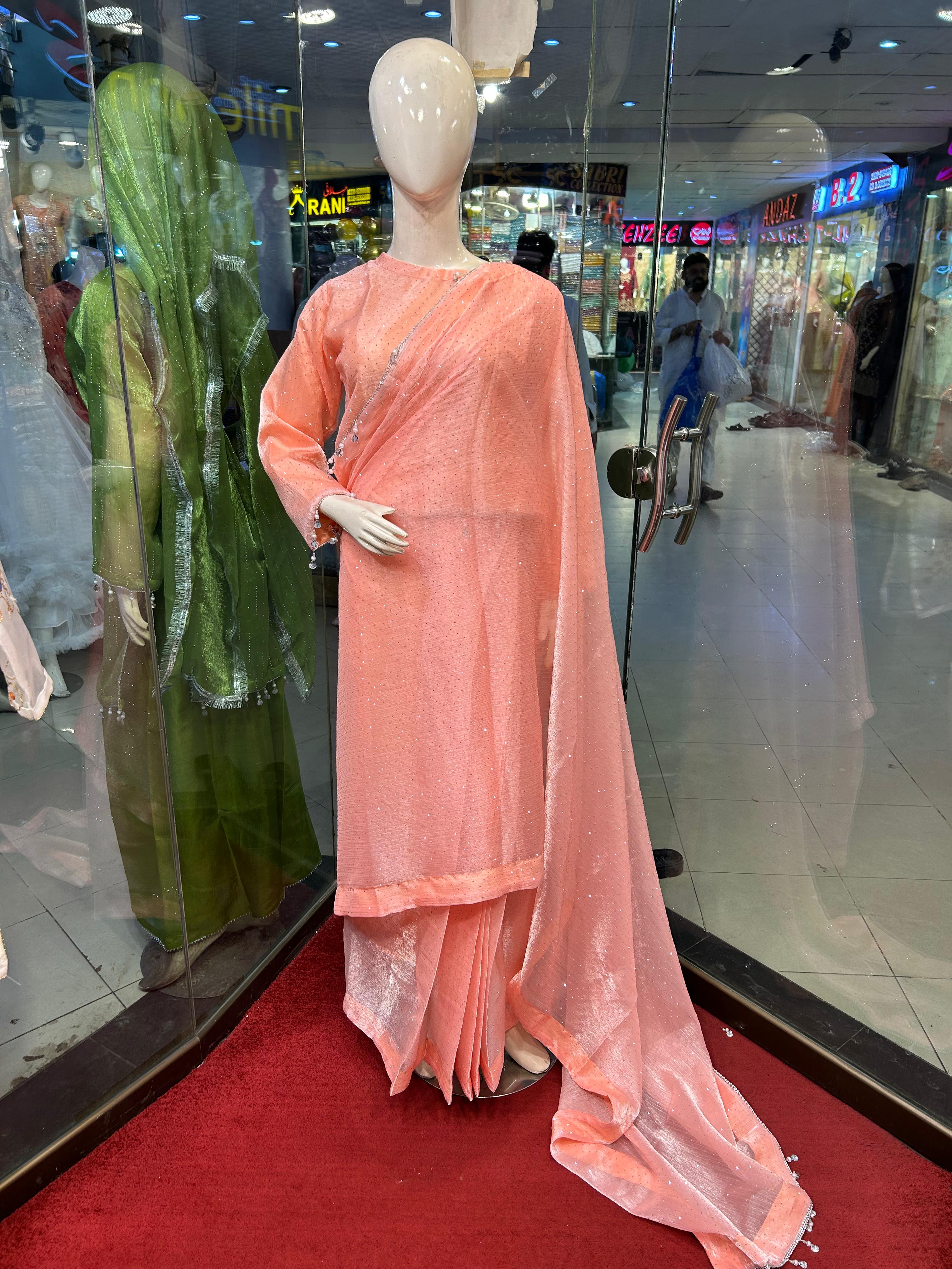 Shesha Silk Saree Full Stiched 3pc