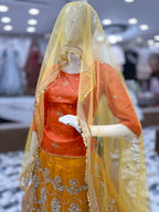 Stylish Mehndi Mirror Work 3pc