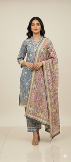 BinSaeed Khadar Shirt With Wool Shal 3pc