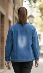 Stylish Embroidery Denim Jacket