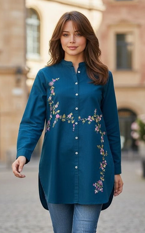 Stylish Multi Embroidery Single Shirt