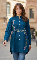 Stylish Multi Embroidery Single Shirt