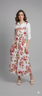 A0336- Print Romper Maxi